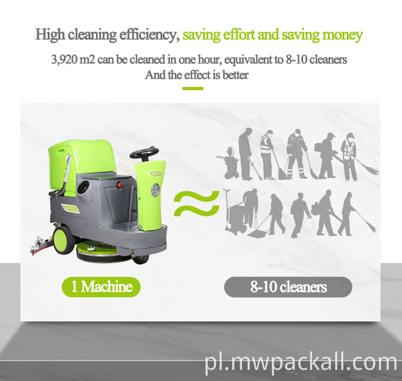 Sprzęt do czyszczenia Szorowarka do podłóg Szorowarka samojezdna Myjka i suszarka do podłóg w supermarketach